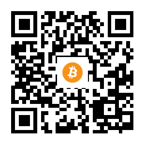 bitcoin:1CpyGnJG66FDXt1Q19X9rS1mDCLeB7Rjak black Bitcoin QR code