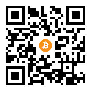 bitcoin:1Cr7EjvS8C7gfarREHCvFhd9gT3r46pfLb black Bitcoin QR code