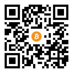 bitcoin:1CrRmwzsS6yBte2dQsvYpk1Vi1Z5ZyG1GG black Bitcoin QR code