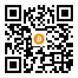 bitcoin:1CrXv32sJCesaEvK7PUCHoKExQ8n4rsJy5 black Bitcoin QR code