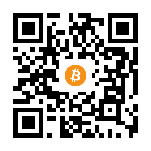 bitcoin:1CsMSt86W8tZ7dzDNvWgZ5k6H6ubussbqB black Bitcoin QR code