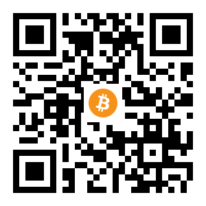 bitcoin:1CvuaVj9Uu1eKnyNLXp3YPwbEgAAhBFoLG black Bitcoin QR code