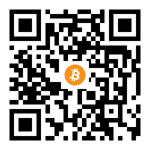bitcoin:1Cw76woreRFm8r7qo3G4mSq3gaiBVKSq2R black Bitcoin QR code