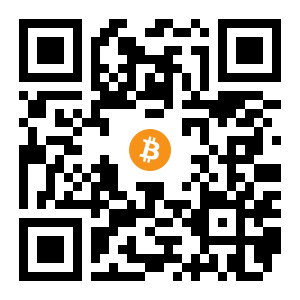 bitcoin:1CwckSFCvu6VmY3vD5y9vis8bzuZD9eJwY black Bitcoin QR code