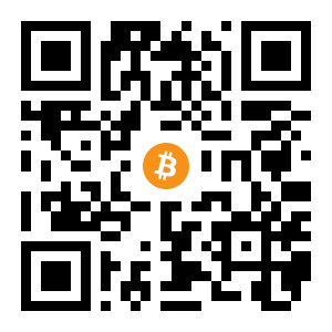 bitcoin:1Cx6uoVQ6YeFSRPffkkqmsQZQPgtkadGMQ black Bitcoin QR code