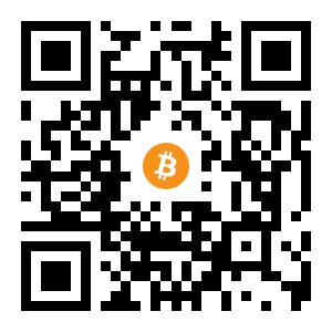 bitcoin:1Cx8DggdauZaV1sogd9ZGdB6iJ5qGaLsGF black Bitcoin QR code