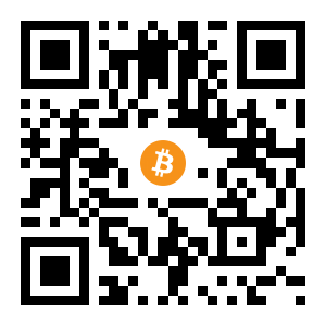 bitcoin:1CxDonUkgcMN4HGERWksGnbL9XdMhhSycj black Bitcoin QR code