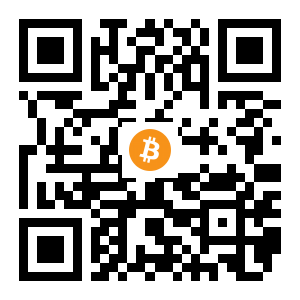 bitcoin:1CzAJNpnaQCFtzYcPZQnLH3TrEfpqw9Qip black Bitcoin QR code