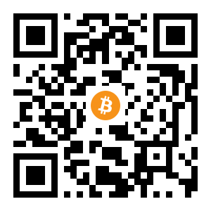 bitcoin:1D1rAafeLcZ3p8KYgW5NaXiGyNJ4HHvJUv black Bitcoin QR code