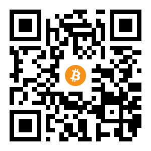 bitcoin:1D22WkZQuusiSZubgDLcUwRXTBc6RoPKny black Bitcoin QR code