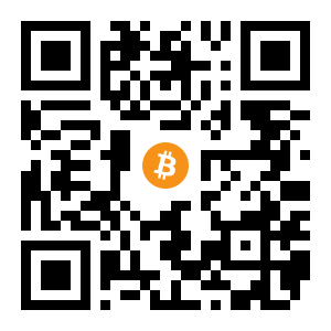 bitcoin:1D2QM7TQmTA1qvmPQvrKamA7sJqvANxwiQ black Bitcoin QR code