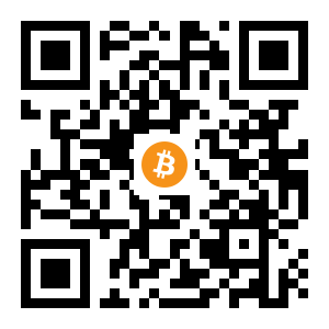 bitcoin:1D3AHKaQbtPLVwYB1L9ATAPXo14xVA2Hjc black Bitcoin QR code
