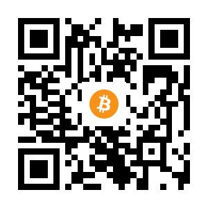 bitcoin:1D3ErFDig9jzsfwsnLaNmbXYZopkV3RkGF black Bitcoin QR code