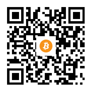 bitcoin:1D3Ni4AEXoVmmTY19N5vmnZHw54R4Vcpez black Bitcoin QR code
