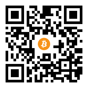 bitcoin:1D3xJPyp3PWANKmuzTpZjbE7A8E5Ux4MEg black Bitcoin QR code