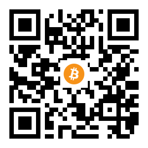 bitcoin:1D4Jba6GSCuVkkRad1vjumXRBt32BhGJbB black Bitcoin QR code