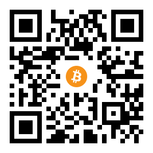 bitcoin:1D4oWgcLqqxKPAnxNL51m6d4WNh8YUh2QK black Bitcoin QR code