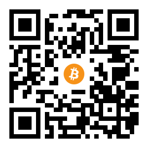 bitcoin:1D5egPjKMKypmrcXDVhHygWc2jukZYrCtN black Bitcoin QR code
