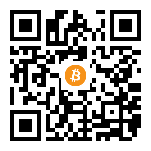 bitcoin:1D76DqpcP6x8maTqH65f6zdvmT7291ttYQ black Bitcoin QR code