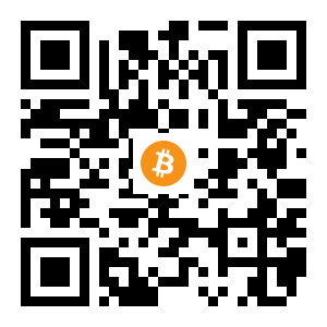 bitcoin:1D8C4N2t1oFECvATCPMvWwEFhKBhPFyJic black Bitcoin QR code