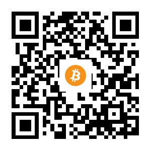 bitcoin:1D9LFgKykVJCwMqUzierqkEpk6gSQ3ThLa black Bitcoin QR code