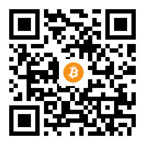 bitcoin:1DAUMcbEzVfNVTFXVoEfXXSMr7n3B8jy6F black Bitcoin QR code