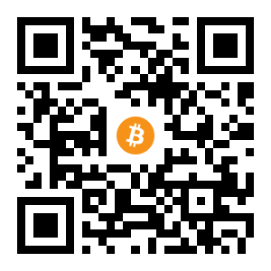 bitcoin:1DAZHnRafAwdv5vibZSjZBh66csgLPrppf black Bitcoin QR code