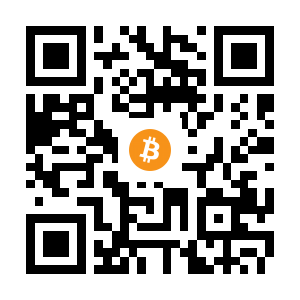 bitcoin:1DBi6bgmsMhN7QUWwamgE6kdDnoqoTSjSU black Bitcoin QR code