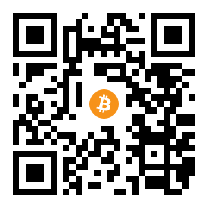 bitcoin:1DCEa2RiV7yz6bZFzcyDQzXpRc3vANyETk black Bitcoin QR code