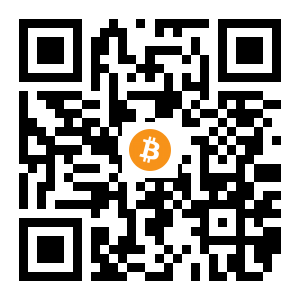bitcoin:1DCRdNJ8kbDGQSDSo6LkH7KYAjUVq6k1bs black Bitcoin QR code