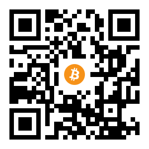 bitcoin:1DCTHcnBNRe45mgVSSuXLJ9ub5sNZwAQnk black Bitcoin QR code