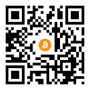 bitcoin:1DCUUR4YJZ71ih1gr6wYceFdxBuu4b5MSP black Bitcoin QR code