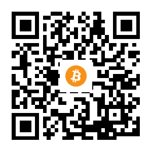bitcoin:1DCeWbNt96P8KndvujcKghZ46UqkT9PsFs black Bitcoin QR code