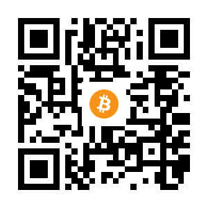 bitcoin:1DCuXDmQC2kfAD89m7fhgN7A7Pw6yVobmN black Bitcoin QR code