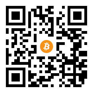 bitcoin:1DD4KURvfSHcr2UADbnW5ZYGv3wLDj1mb1 black Bitcoin QR code