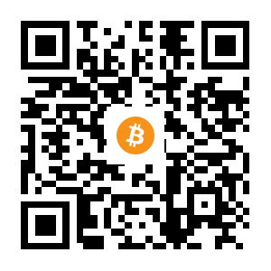 bitcoin:1DFDW6UeEzCbdG6JGmmGccgS14gM5QkqYJ black Bitcoin QR code
