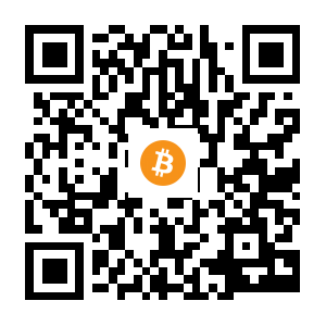 bitcoin:1DFT1yzQgWbt1ben2e5xdL9HqCmqr9VoBT black Bitcoin QR code