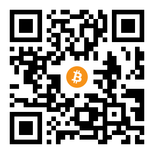 bitcoin:1DG6FnGBruxW29pGxUCSqUKBxbFp58q1Hy black Bitcoin QR code