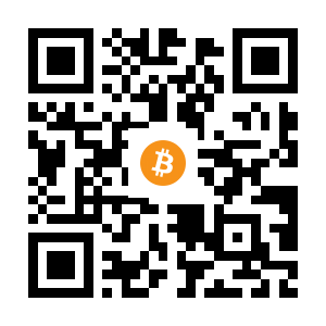 bitcoin:1DHW9GmEx7xW9jVysue2RcbEcCcEfQ5hdG black Bitcoin QR code