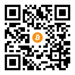bitcoin:1DHoDC9p8dK3bNhCs6C1LbijUTcPkRWbpe black Bitcoin QR code
