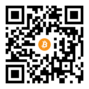 bitcoin:1DKb7ZtYdRi9CXiMB5gy8MoMVczM4MPqiQ black Bitcoin QR code