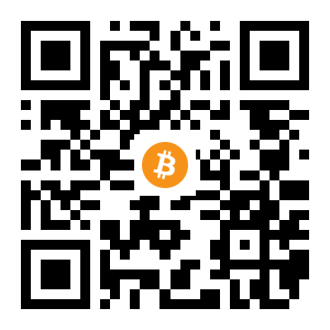 bitcoin:1DLMX417NwXS49pf8ACV7T4TJY338drWpR black Bitcoin QR code