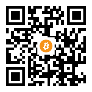 bitcoin:1DLNwn8K8xGBWKLpwUfKska1AadoFDYKEd black Bitcoin QR code
