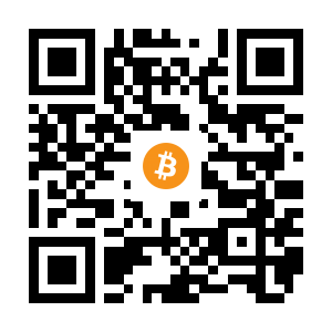 bitcoin:1DLhkoie1qZrzmWBQp9N2ufmL3Br66zK8W black Bitcoin QR code