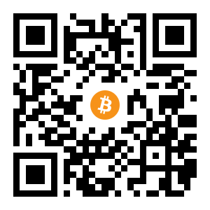 bitcoin:1DMbfT8VNBah5WgM7JcfpXfX8bGV5bdC9n black Bitcoin QR code