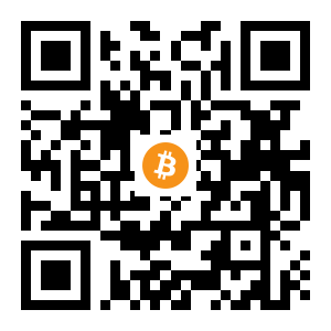 bitcoin:1DMeBsynfnLMUpv3wM898d1ABvrVuJAoF9 black Bitcoin QR code