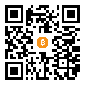bitcoin:1DMfS71RmW7961TowcM4WPQpMoTfZnjbgR black Bitcoin QR code