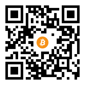bitcoin:1DMhSvzXEf1JeynHVUyueCK1yayVaoHaeg black Bitcoin QR code
