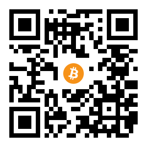 bitcoin:1DMqF7BKwYXPNDo9WmNpzireQoZBFwqkSd black Bitcoin QR code