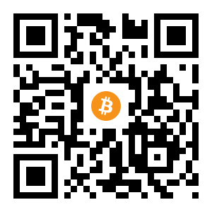 bitcoin:1DPpcqBKXLu3Yyvz1Cy3AJnk3BVdvTTZc black Bitcoin QR code